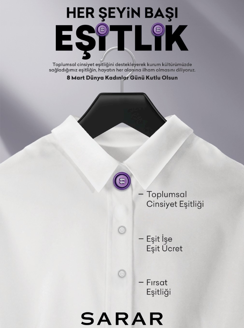 SARAR, 8 MART’ta “HER ŞEYİN BAŞI EŞİTLİK” Diyor