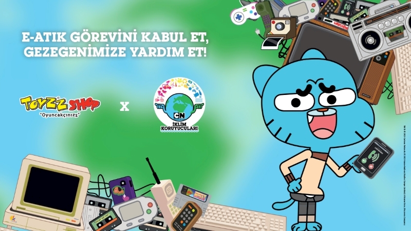 Cartoon Network “İklim Koruyucuları” Projesi Kapsamında E-Atıkları Eğitim Desteğine Dönüştürdü