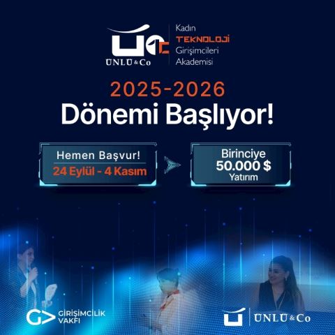 ÜNLÜ & CO Kadın Teknoloji Girişimcileri Akademisi’nin Yeni Dönem Başvuruları Devam Ediyor